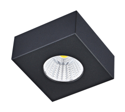 Накладной светодиодный светильник Donolux MONO, квадратный, 7Вт, черный
