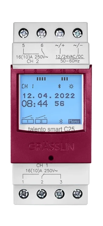 Цифровой таймер Grasslin Talento smart C25 24V (43.03.0003.1)