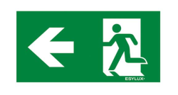 Пиктограмма для аварийных светильников ESYLUX SLX 24 HIGH COVER SYMBOL LEFT