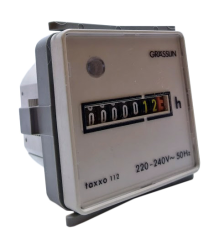 Счетчик наработки часов Grasslin Taxxo 112 SA BS ,230 V/50 Hz, White