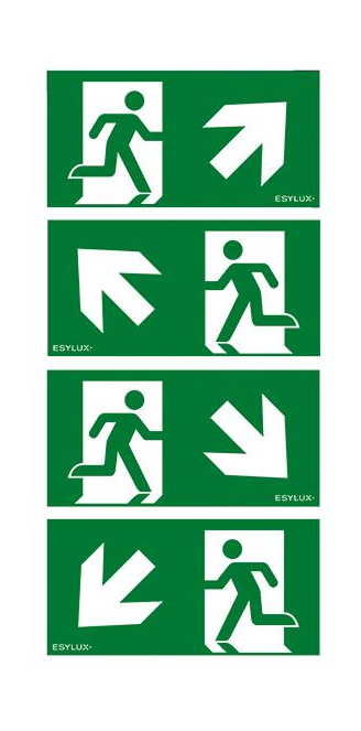 Комплект пиктограмм для аварийных светильников ESYLUX SLB 21 SYMBOL SET 2 (EN10032738)