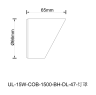 Антислепящий козырек, для св-ка DL20521W15DG, D66 мм (Antiglare visor DL20521W15DG)