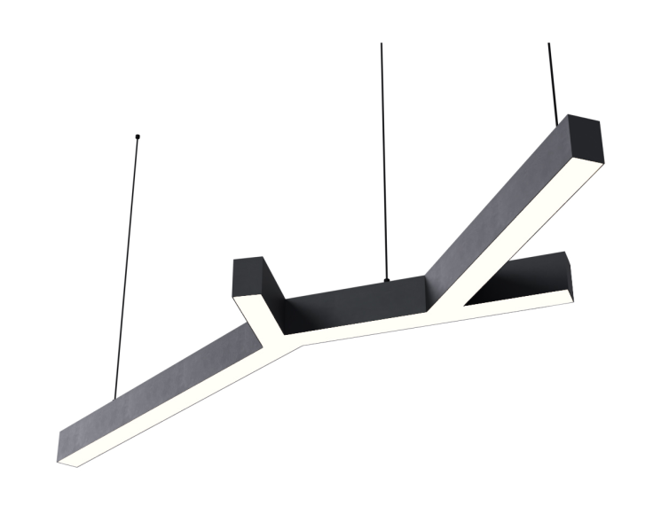 Подвесной светодиодный светильник Donolux, 77Вт, 3000K, черный (DL18516S051B77)