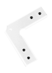 L-образный соединитель 90° для трекового шинопровода, белый