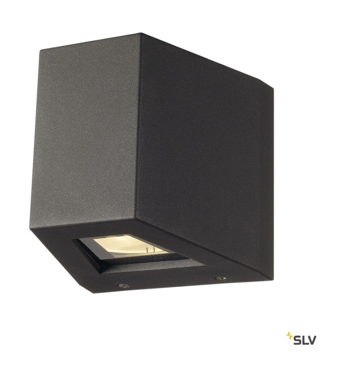 OUT BEAM, наружный настенный светильник, LED, 3000K, направленный вверх/направляющий вниз, серебристо-серый, IP44 (SLV_229665)