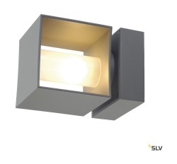 SQUARE TURN, QT14, настенный светильник для наружного освещения, серебристо-серый, макс. 42 Вт, IP44