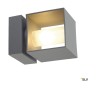 SQUARE TURN, QT14, настенный светильник для наружного освещения, серебристо-серый, макс. 42 Вт, IP44 (SLV_1000335)