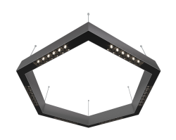 Подвесной светодиодный светильник 0,7м, 36Вт, 34°, алюминий