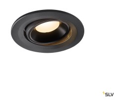 NUMINOS® MOVE S, встраиваемый потолочный светильник белый/хром, 2700K 55°