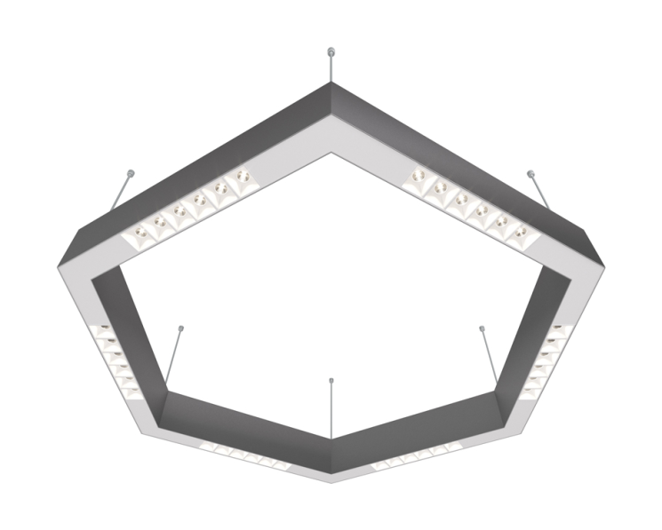 Подвесной светодиодный светильник 0,7м, 36Вт, 34°, алюминий (DL18515S111А36.34.700WW)