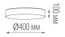 Накладной светодиодный светильник Donolux PLATO, 30Вт, 3000K/4000К, D400 (C111052WN30W)