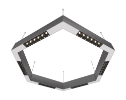 Подвесной светодиодный светильник 0,7м, 36Вт, 48°, алюминий