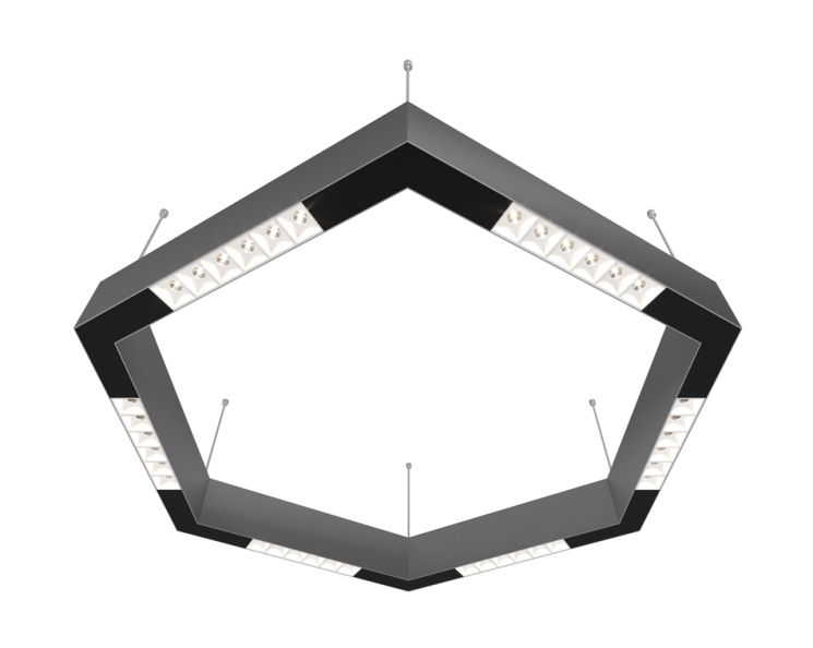 Подвесной светодиодный светильник 0,7м, 36Вт, 48°, алюминий (DL18515S111А36.48.700WB)