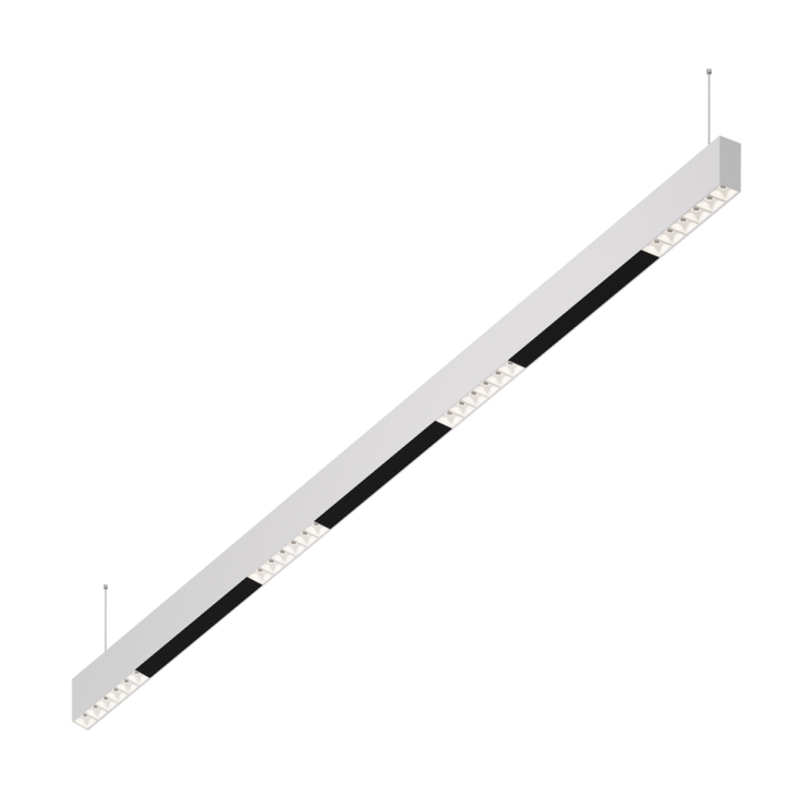Подвесной светодиодный светильник 1,5м, 24Вт, 34°, белый (DL18515S121W24.34.1500WB)