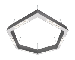 Подвесной светодиодный светильник 0,7м, 36Вт, 48°, алюминий