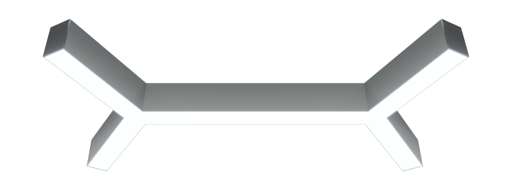 Накладной светодиодный светильник Donolux 57.6Вт, 3000K, алюминий (DL18516C021А57)