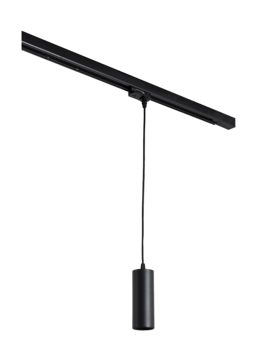 Светильник подвесной трековый, GU10, без лампы, черный (DL18895R1B S Track)