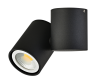 Накладной/поворотный алюминиевый светильник Donolux EVA, черный (A1594Black/RAL9005)