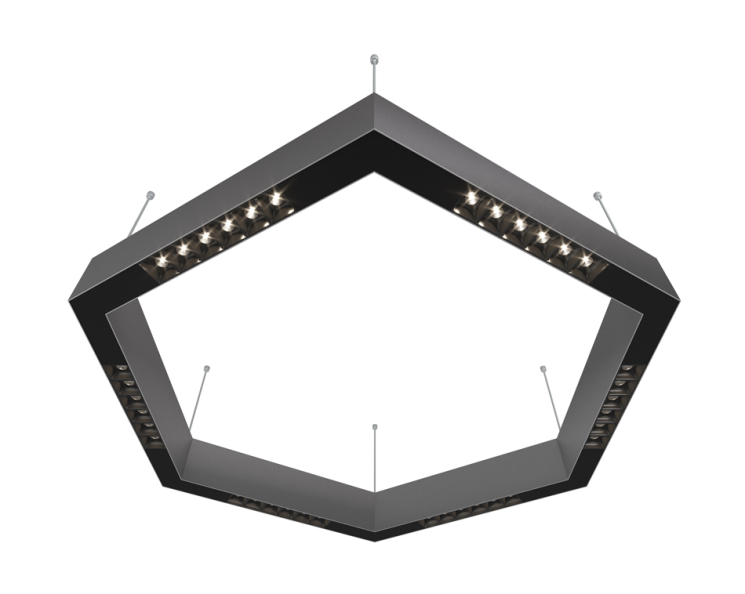 Подвесной светодиодный светильник 0,7м, 36Вт, 34°, алюминий (DL18515S111А36.34.700BB)
