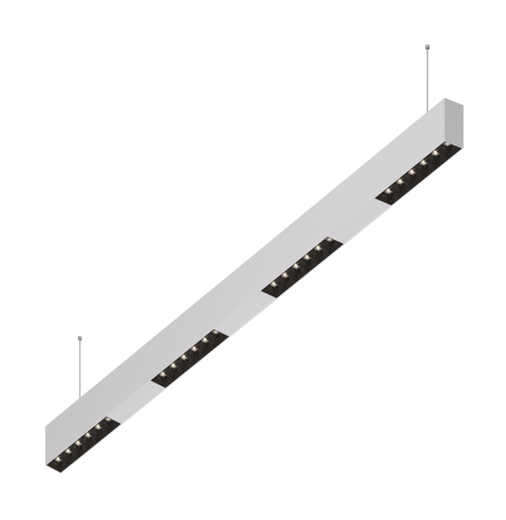 Подвесной светодиодный светильник 1м, 24Вт, 48°, белый (DL18515S121W24.48.1000BW)