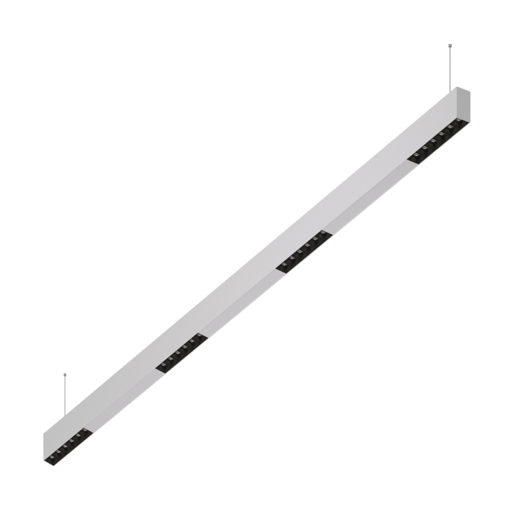 Подвесной светодиодный светильник 1,5м, 24Вт, 48°, белый (DL18515S121W24.48.1500BW)