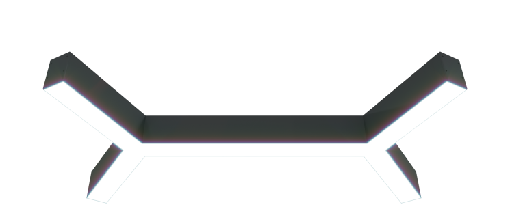 Накладной светодиодный светильник Donolux 57.6Вт, 3000K, черный (DL18516C021B57)