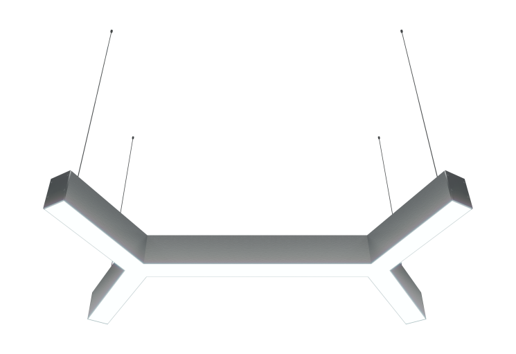 Подвесной светодиодный светильник Donolux 57.6Вт, 3000K, алюминий (DL18516S021А57)